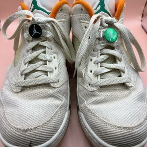 Nike Jordan 5 Retro Golf Low Lucky and Good Sail Green CW4204-100 Mens Size  8.5